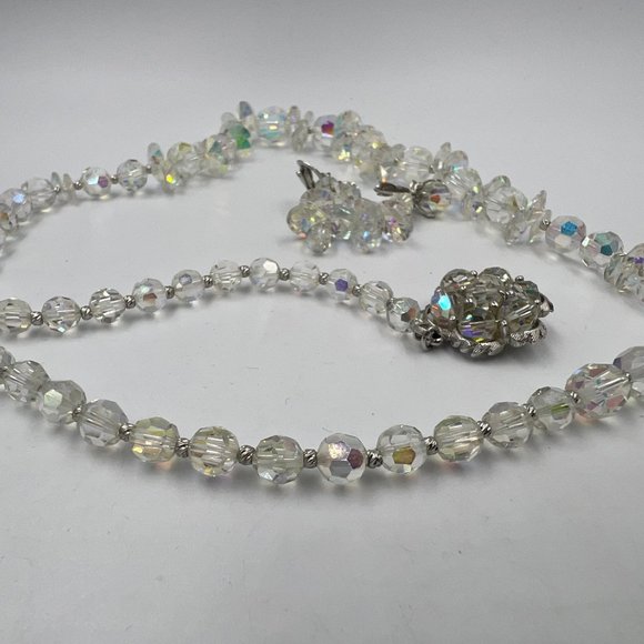 Sherman Set Swarovski Crystal Aurora Necklace - Picture 5 of 10